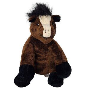 Harry And David Animal Adventure Brown Sitting Horse Stuffed Animal 2006 7"